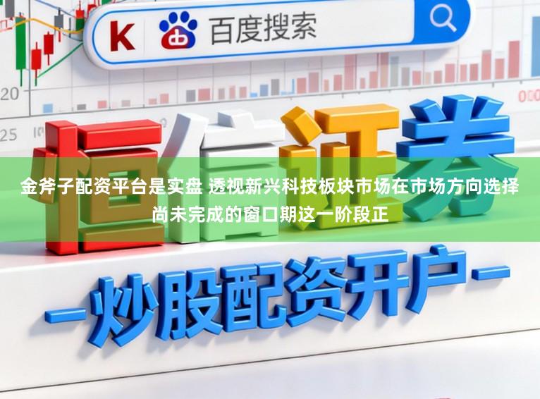 金斧子配资平台是实盘 透视新兴科技板块市场在市场方向选择尚未完成的窗口期这一阶段正
