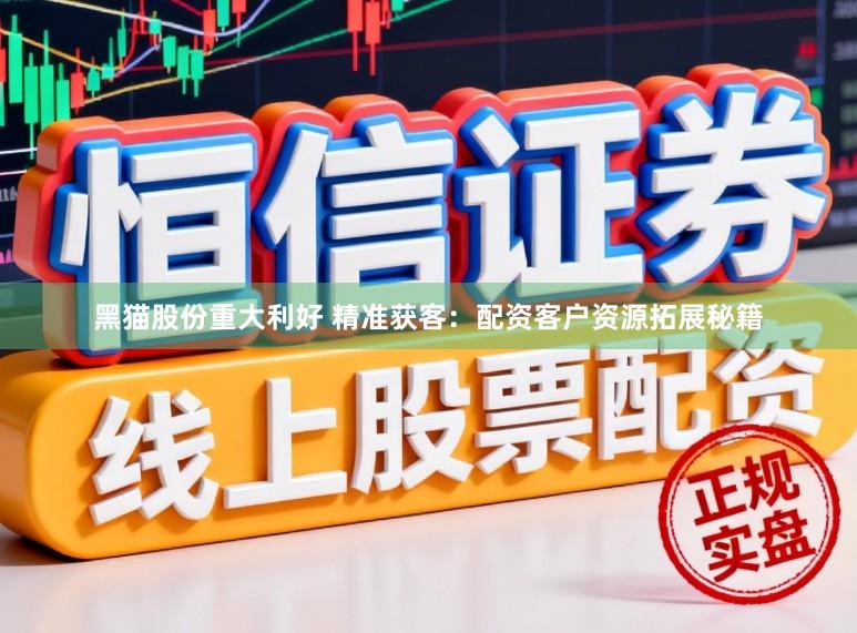 黑猫股份重大利好 精准获客：配资客户资源拓展秘籍